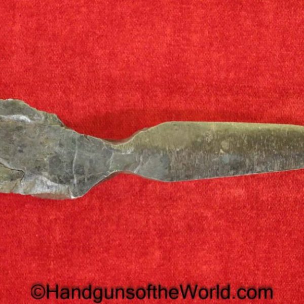 Knife, Made From Iron Shrapnel, Made, From, Iron, Shrapnel, GI, Original, Collectible, Souvenir, WWII, WWI, WW2, WW1, Oddity, Curiosity, Relic, Theatre