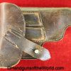 Ortgies, Vest Pocket, Holster, unmarked, brown, leather, original, collectible, German, Germany, vp, handgun, hand gun, pistol, old, real, vintage