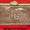 US, 1874, Pattern, McKeever, .45-70, Ammo Pouch, Ammo, Ammunition, Pouch, black, leather, Watervliet Arsenal, original, collectible, 45-70, Americana, US