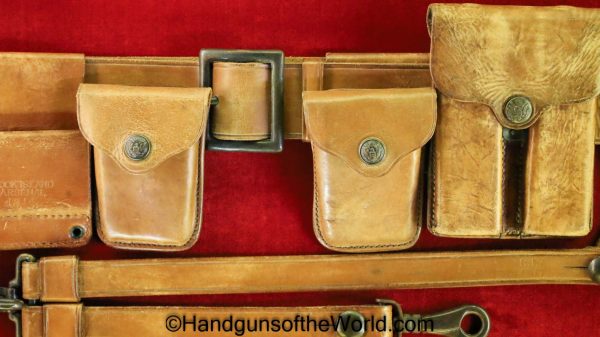 US, General Officers, Belt Rig, WWI, Era, WW1, brown, leather, Rock Island Arsenal, original, collectible, general officer, Americana, American, USA, America