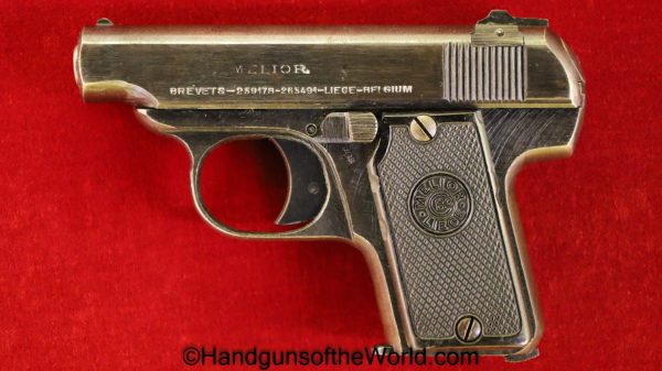 Melior, New Model, 1920, 6.35mm, German, WWII, Era, WW2, Model, handgun, pistol, C&R, collectible, VP, Vest Pocket, 6.35, Belgian, Belgium, Germany, 25, .25