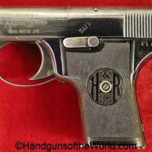H&R, Self Loading, .25, Low Number, 25, acp, auto, 6.35, 6.35mm, handgun, pistol, C&R, collectible, VP, vest pocket, American, Americana, Self-Loading