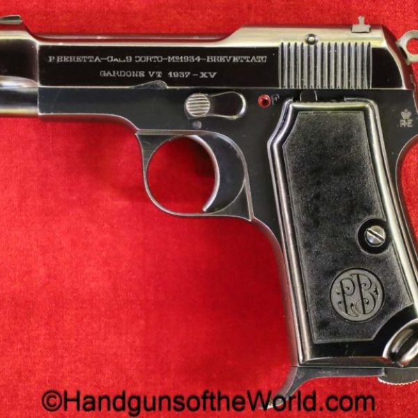 Beretta, 1934, .380, Italian, Military, 1937, 380, acp, auto, Italy, handgun, pistol, C&R, collectible, hand gun, vintage, old, Model, WWII, WW2