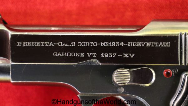 Beretta, 1934, .380, Italian, Military, 1937, 380, acp, auto, Italy, handgun, pistol, C&R, collectible, hand gun, vintage, old, Model, WWII, WW2