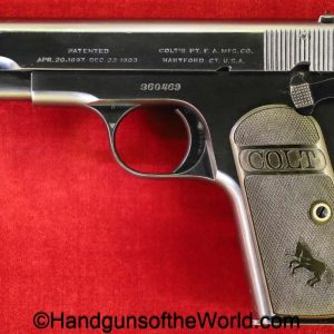 Colt, 1903, Hammerless, .32, 1920, 32, acp, auto, handgun, pistol, C&R, collectible, pocket, Pocket Hammerless, model, 7.65, 7.65mm, Americana, American