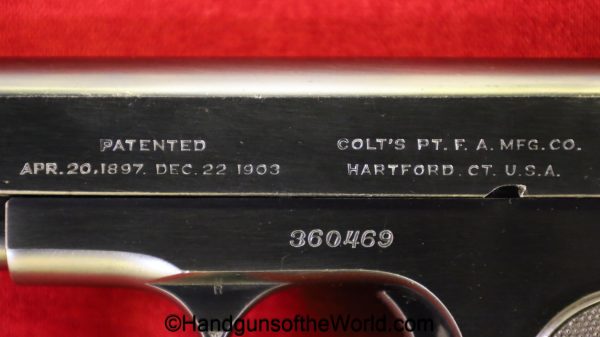 Colt, 1903, Hammerless, .32, 1920, 32, acp, auto, handgun, pistol, C&R, collectible, pocket, Pocket Hammerless, model, 7.65, 7.65mm, Americana, American