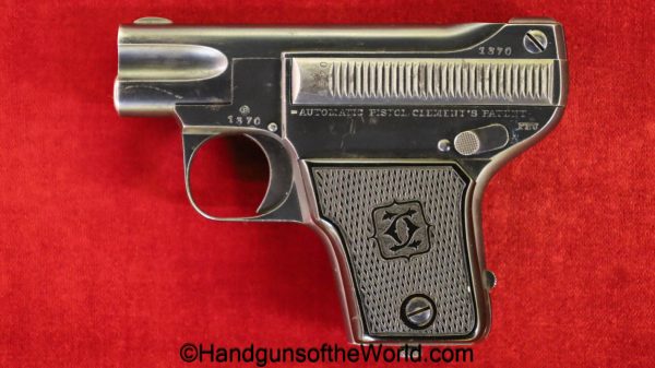 Clement, 1907, 6.35mm, 1st, Variation, Model, first, variant, 6.35, 25, .25, acp, auto, Belgian, Belgium, handgun, pistol, C&R, collectible, VP, Vest Pocket
