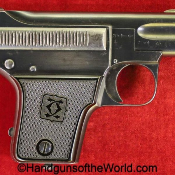 Clement, 1907, 6.35mm, 1st, Variation, Model, first, variant, 6.35, 25, .25, acp, auto, Belgian, Belgium, handgun, pistol, C&R, collectible, VP, Vest Pocket