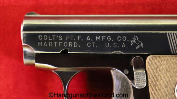 Colt, Junior, .25, 1970, with Box, handgun, pistol, C&R, collectible, VP, vest pocket, 25, acp, auto, 6.35mm, 6.35, Spain, Spanish, boxed, Astra, Cub