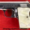Astra, Cub, 6.35mm, Nickel, Pearlite, with Box, handgun, pistol, C&R, collectible, Spain, Spanish, VP, Vest Pocket, 6.35, .25, acp, auto, 25, Boxed