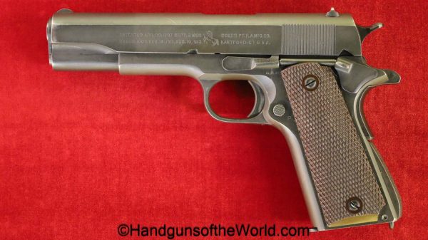 Colt, 1911A1, .45acp, US, Army, 1943, handgun, pistol, C&R, collectible, 45, .45, acp, auto, 1911, American, Americana, America, USA, hand gun