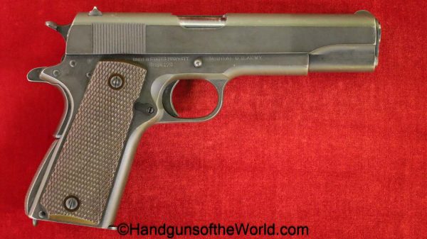 Colt, 1911A1, .45acp, US, Army, 1943, handgun, pistol, C&R, collectible, 45, .45, acp, auto, 1911, American, Americana, America, USA, hand gun