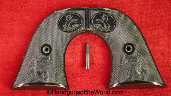 Colt, SAA, Single Action Army, Grips, Grip, Original, USA, America, American, Handgun, Hand gun, Revolver, Black, Plastic, 3rd, Third, Gen, Generation