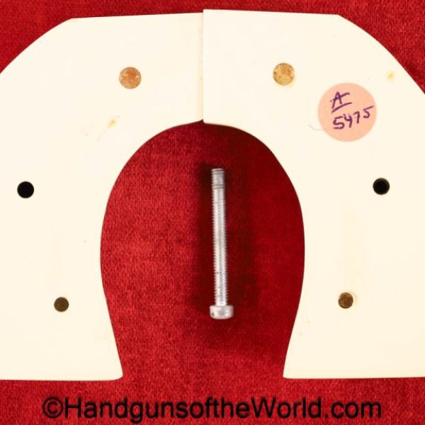 Colt, SAA, Grips, Single Action Army, Revolver, Grip, Ivorylike, plastic, Gold, Colt medallions, original, collectible, Ivory, like, handgun, American