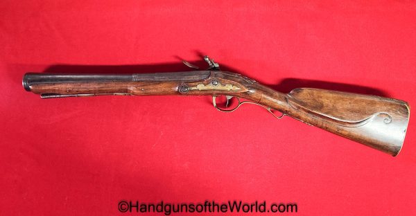 Flintlock, Blunderbuss, .69, Oval Bore, Smoothbore, Flint Lock, Blunder Buss, antique, non-ffl, non ffl, longarm, rifle, carbine, long arm, unmarked