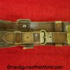 British, Sam Browne, Belt, brown, leather, with brass fittings, Boer War, WWI, era, WW1, original, collectible, Britain, UK, English, England, United Kingdom