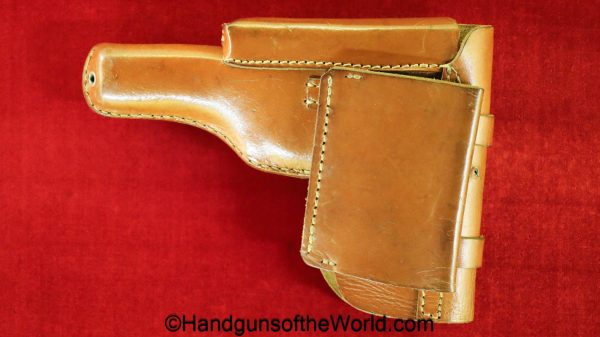 Browning, FN, 1922, Holster, WWII, Luftwaffe, brown, leather, Theuermann, dropping, pattern, German, WW2, Eagle 2, E/2, original, collectible, Germany, old