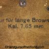 Browning, FN, 1922, Holster, WWII, Luftwaffe, brown, leather, Theuermann, dropping, pattern, German, WW2,  JSD, 1943, Eagle 21, E/21, original, collectible