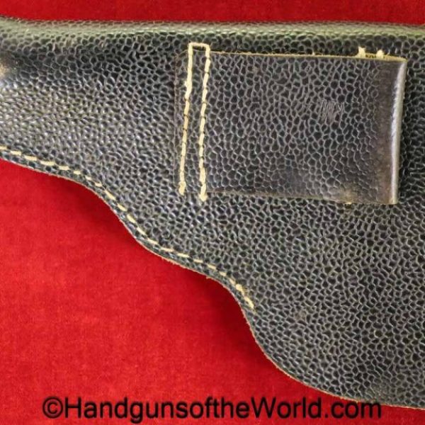 CZ-27, Holster, Rare, Extended Barrel, Variant, black, leather, pebble grain, dated, 1944, original, collectible, CZ, 27, CZ27, CZ 27, German, Germany, WWII
