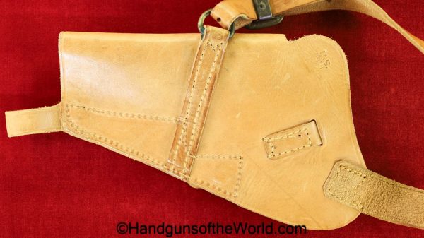 Colt, 1911A1, Shoulder Holster, WWII, Era, WW2, Shoulder, holster, 1911, tan, leather, US, Boyt, USA, American, Americana, America, 45, .45, real, vintage