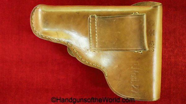 CZ-27, Holster, German, Dated, 1942, tan, leather, P.Mod 27, WaA76, original, collectible, CZ, 27, CZ27, CZ 27, Germany, WWII, WW2, WaA 76, real, old