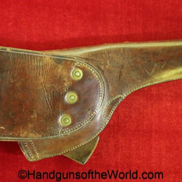 Colt, 1901, 1903, Revolver, Holster, brown, leather, US, Rock Island Arsenal, 1909, T.C.C, original, collectible, Model, Americana, USA, American, America