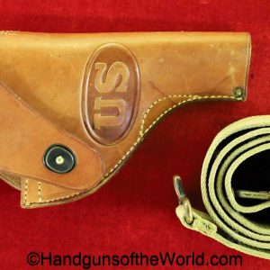 US, Revolver, Holster, with Belt, Brown, leather, RIA-MRT-11.53, M1936, green, canvas, original, collectible, Americana, 38, .38, 1953, American, USA