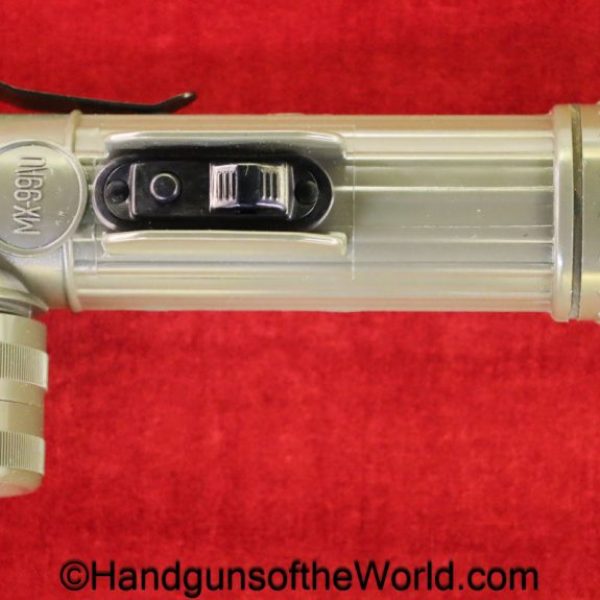 US, Military, Flashlight, NIB, LNIB, MX-991/U, model, original, collectible, Americana, American, America, USA, green, plastic, boxed, with box