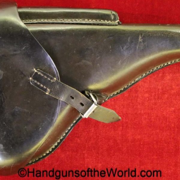 Luger, P.08, Holster, German, Dated, 1941, brown, leather, hardshell, Germany, dta-41, dta, 41, dta41, dta 41, original, collectible, WWII, WW2, P08, P 08