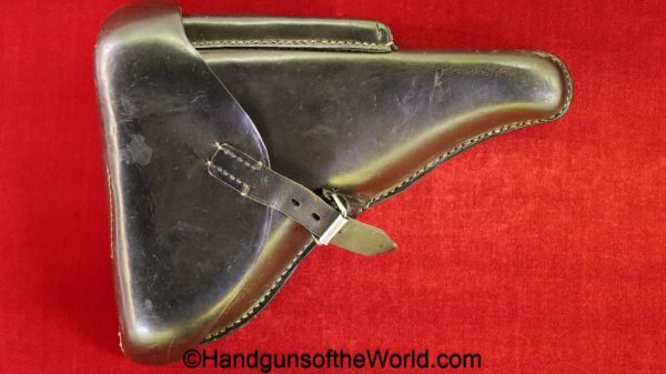 Luger, P.08, Holster, German, Dated, 1941, brown, leather, hardshell, Germany, dta-41, dta, 41, dta41, dta 41, original, collectible, WWII, WW2, P08, P 08