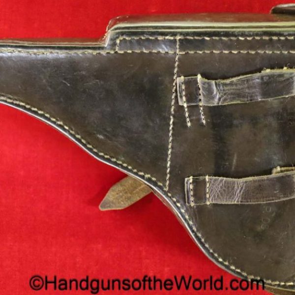 Luger, P.08, Holster, German, Dated, 1941, brown, leather, hardshell, Germany, dta-41, dta, 41, dta41, dta 41, original, collectible, WWII, WW2, P08, P 08