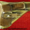 Mauser, HSc, Holster, German, WWII, brown, leather, breakaway, Akah, Oakleaf-9, logo, Germany, WaA938, WW2, original, collectible, WaA 938, break away