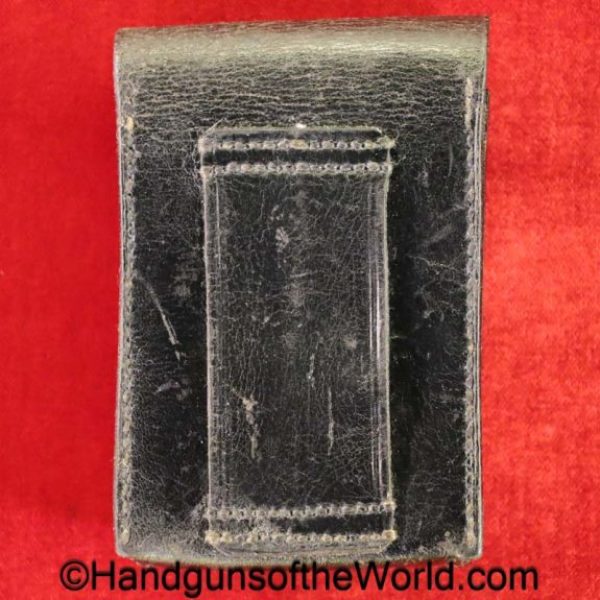 Savage, 1907, 1917, Double Magazine Pouch, 1915, black, leather, model, models, original, collectible, magazine, mag, clip, pouch, double, vintage, real