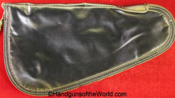 Browning, Challenger, Pouch, black, vinyl, red, felt, lining, original, collectible, American, Americana, USA, US, America, Belgian, Belgium, Real, vintage