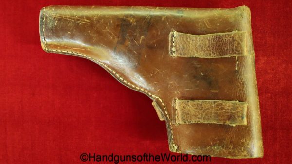 Radom, VIS, P-35, Holster, German, WWII, brown, leather, original, collectible, Germany, WW2, P35, P.35, P 35, real, vintage, old, handgun, pistol