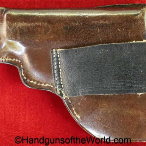 Sauer, WTM, Model 28, Holster, unmarked, brown, leather, original, collectible, German, Germany, Model, 28, WTM28, WTM 28, WTM-28, 1928, vintage, old, real
