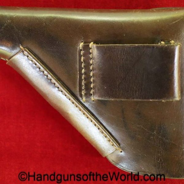 Sauer, 38H, Holster, German, Dated, 1942, brown, leather, breakaway,  JHG-42, WaA286, jhg, 42, original, collectible, 38, WaA 286, jhg42, break away, real