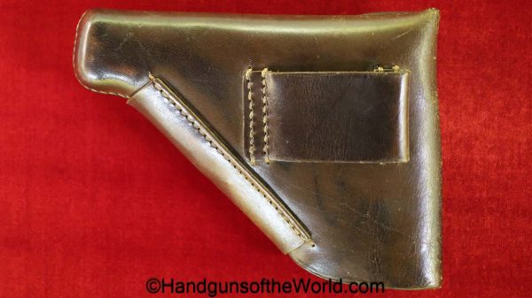 Sauer, 38H, Holster, German, Dated, 1942, brown, leather, breakaway, JHG-42, WaA286, jhg, 42, original, collectible, 38, WaA 286, jhg42, break away, real