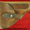 Unique, Kreigsmodell, 17, Holster, German, WWII, tan, leather, Germany, WW2, WaAD20, original, collectible, model, Kriegsmodell, Model 17, real, old, vintage