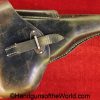 Walther, P-38, Holster, German, WWII, Dated, 1942, Black, leather, hardshell, BML, 42, WaA23, original, collectible, Germany, WW2, P38, P 38, P.38, WaA 23