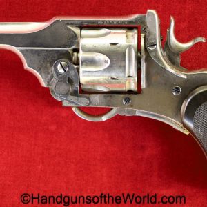 Webley, Mark III, Pocket, Revolver, .38 Caliber, Nickel Finish, 38, .38, handgun, C&R, collectible, Folding Trigger, British, English, Mark 3, Mk3, MkIII