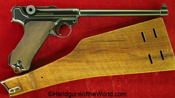 DWM, P.08, Luger, .30, 200mm Barrel, Matching Stock, German, Germany, handgun, pistol, C&R, collectible, 30, 7.65, 7.65mm, P, P08, P 08, P-08
