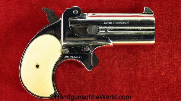 Rohm, RG-15, .22s,l,lr, Over/Under, Derringer, .22, short, long, .22lr, 22lr, 22, RG, 15, RG15, RG 15, German, Germany, handgun, collectible, nickel