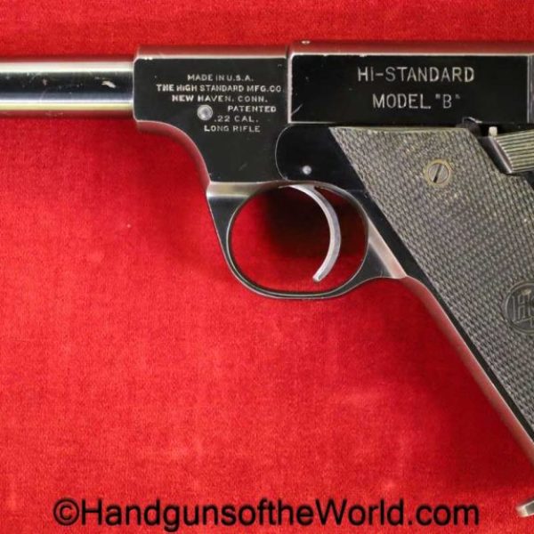 High Standard, Model B, .22lr, 4 1/2", Barrel, 4.5, handgun, pistol, C&R, collectible, Americana, American, Hi Standard, Hi-Standard, B, Model, 22, .22, 22lr