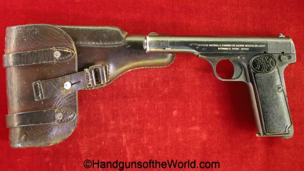FN, 1922, Browning, 7.65mm, German, WWII, with Holster, handgun, pistol, C&R, collectible, 7.65, 32, .32, acp, auto, Germany, WW2, Late War, Late