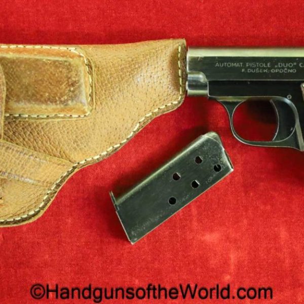 CZ, Duo, 6.35mm, Czech, Dated, 1945, Full Rig, Czechoslovakia, handgun, pistol, C&R, collectible, VP, Vest Pocket, 6.35, 25, .25, acp, auto, with Holster