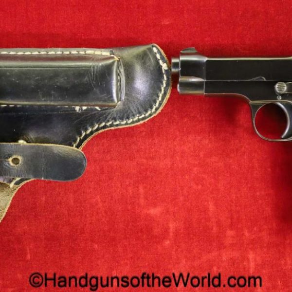 Beretta, 1935, 7.65mm, WWII, Era, with Holster, Italian, Italy, WW2, Handgun, pistol, C&R, collectible, Pocket, 7.65, 32, .32, acp, auto, Model, Blank Slide