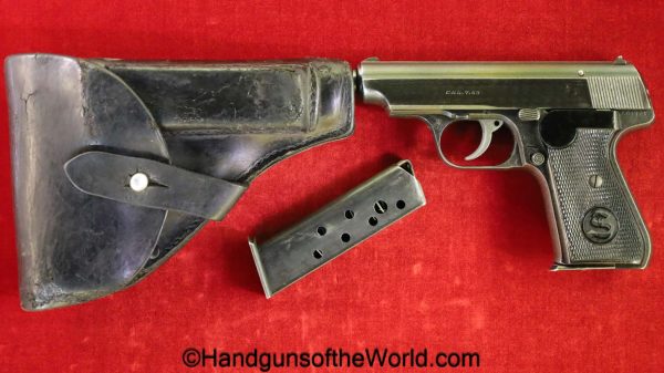 Sauer, 38H, 7.65mm, Late War, German, WWII, Full Rig, WW2, Germany, handgun, pistol, C&R, collectible, 38, h, 7.65, 32, .32, acp, auto, Pocket, with holster