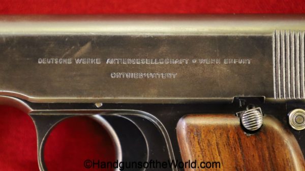 Ortgies, Pocket, 7.65mm, 2nd Slide Safety, German, Germany, handgun, pistol, C&R, collectible, 7.65, 32, .32, acp, auto, vintage, old, 2nd, safety, slide