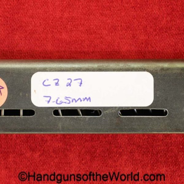 CZ-27, 7.65mm, Magazine, Clip, Mag, Original, Collectible, CZ, 27, CZ27, CZ 27, 7.65, 32, .32, acp, auto, Handgun, Pistol, WWII, WW2, German, Germany